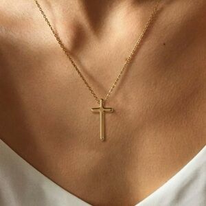 Elegant Gold Cross Necklace